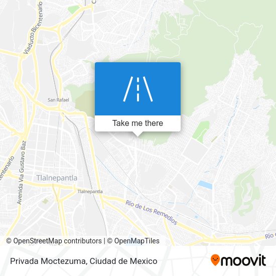 Privada Moctezuma map