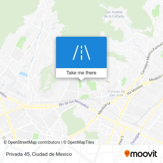 Mapa de Privada 45