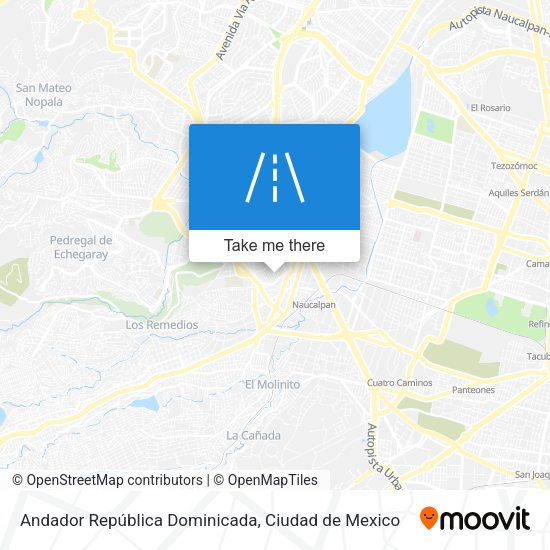 Andador República Dominicada map
