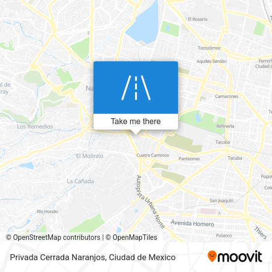 Privada Cerrada Naranjos map