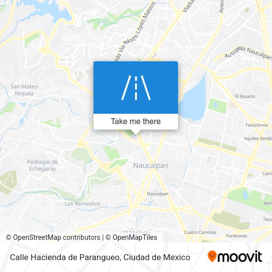 Mapa de Calle Hacienda de Parangueo
