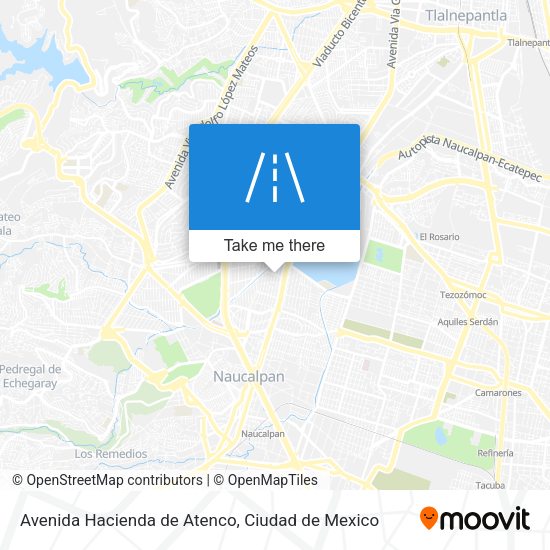 Mapa de Avenida Hacienda de Atenco