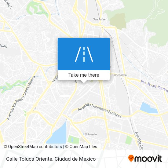 Calle Toluca Oriente map