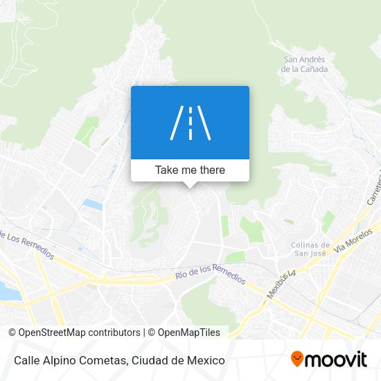 Calle Alpino Cometas map
