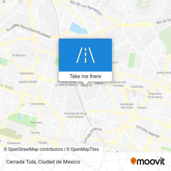 Cerrada Tula map