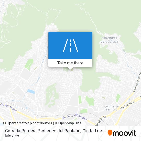 Cerrada Primera Periférico del Panteón map