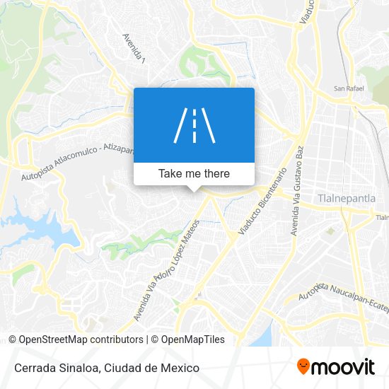 Mapa de Cerrada Sinaloa