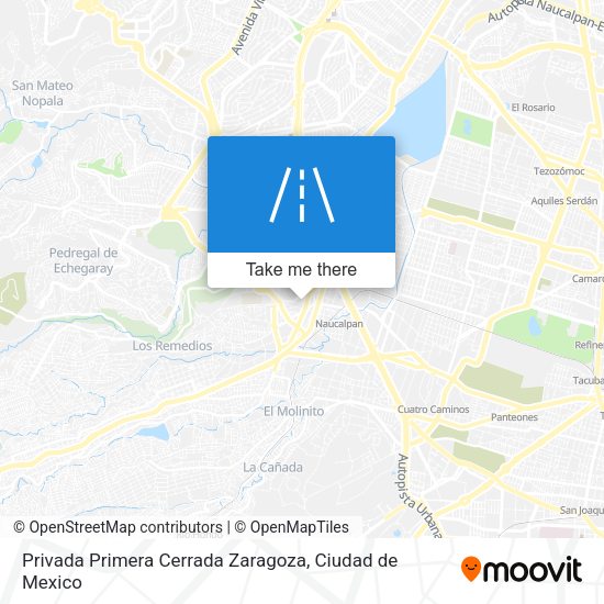 Privada Primera Cerrada Zaragoza map