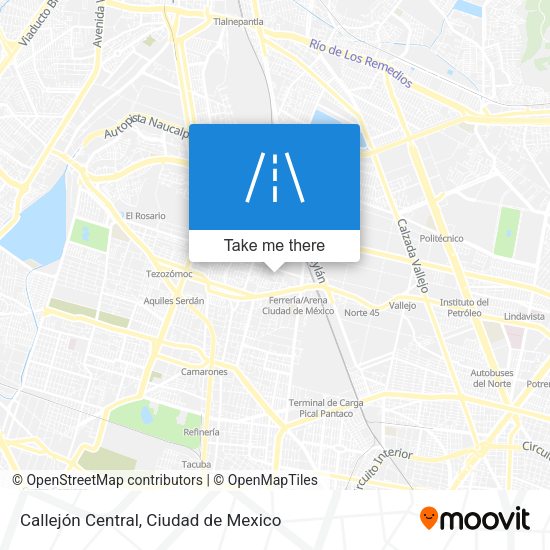 Callejón Central map