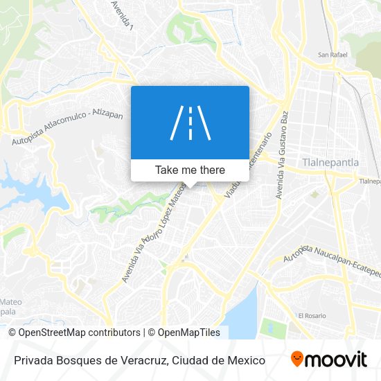 Privada Bosques de Veracruz map