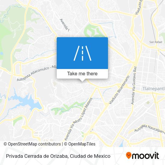 Privada Cerrada de Orizaba map