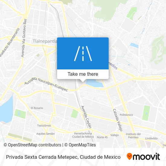 Privada Sexta Cerrada Metepec map