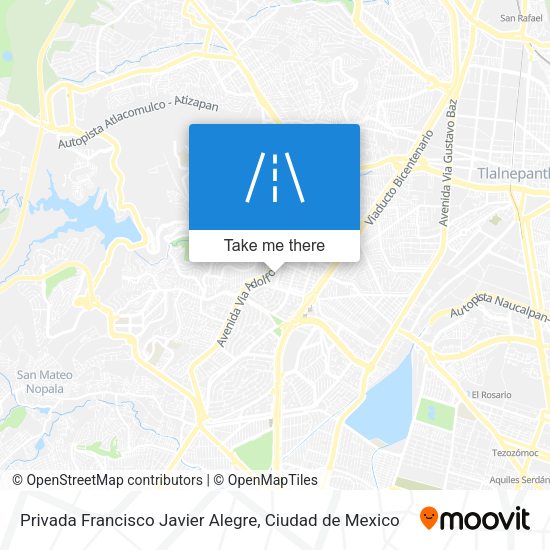 Privada Francisco Javier Alegre map