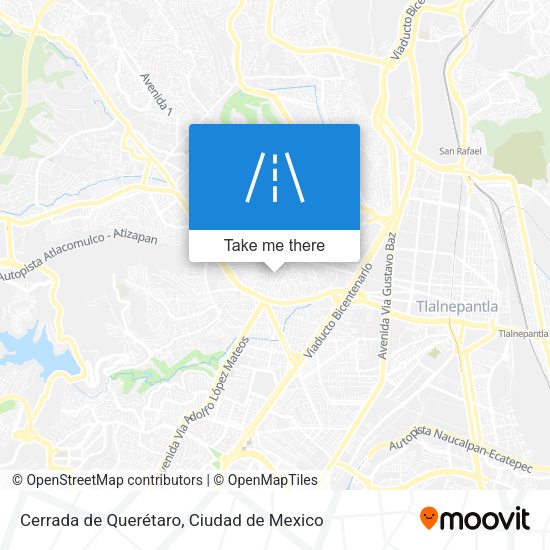 Mapa de Cerrada de Querétaro