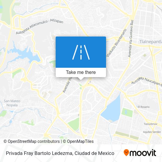 Privada Fray Bartolo Ledezma map