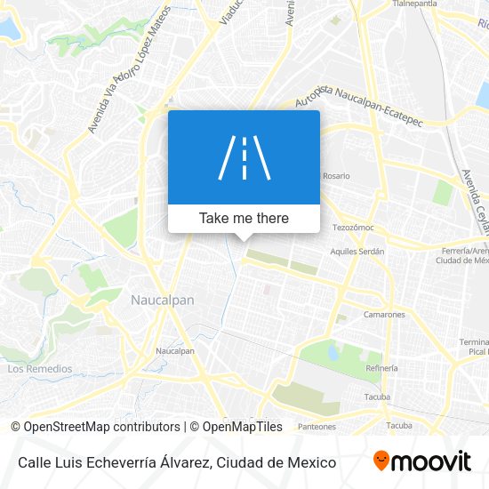 Calle Luis Echeverría Álvarez map