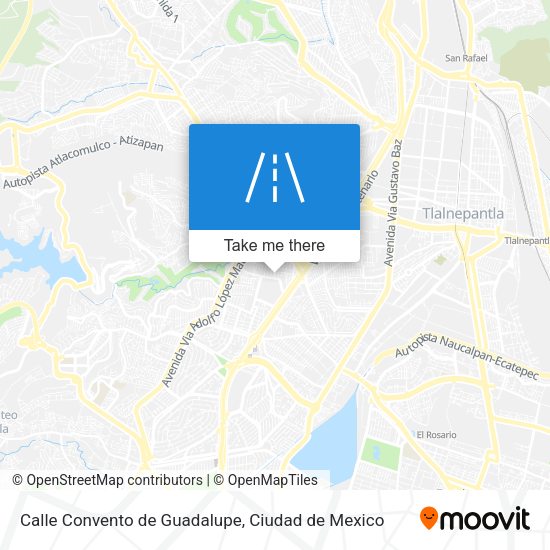 Calle Convento de Guadalupe map