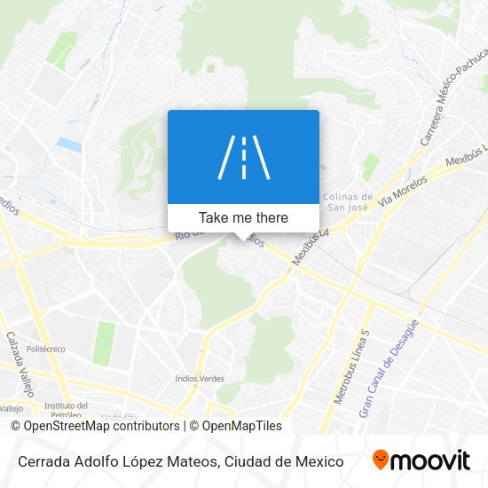 Cerrada Adolfo López Mateos map