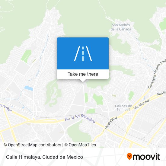 Mapa de Calle Himalaya