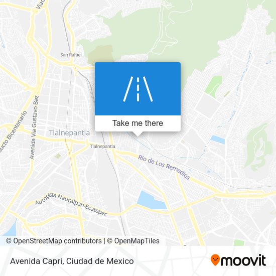 Avenida Capri map