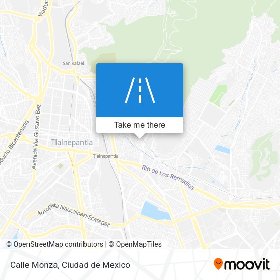 Mapa de Calle Monza