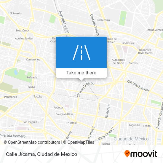 Calle Jícama map