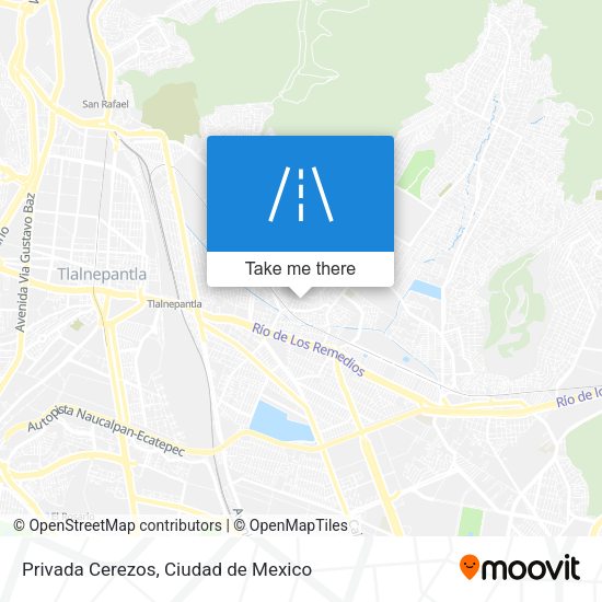 Privada Cerezos map
