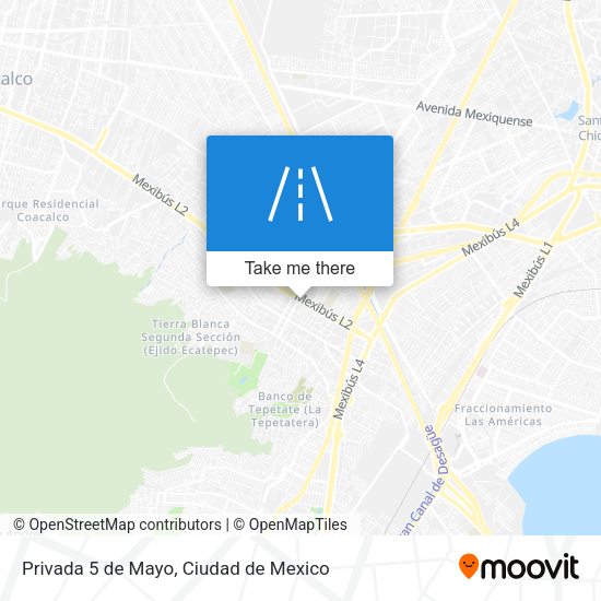 Privada 5 de Mayo map