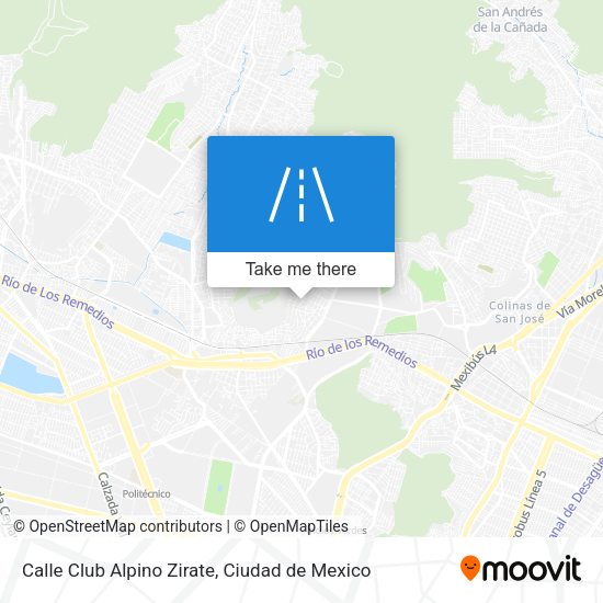 Calle Club Alpino Zirate map