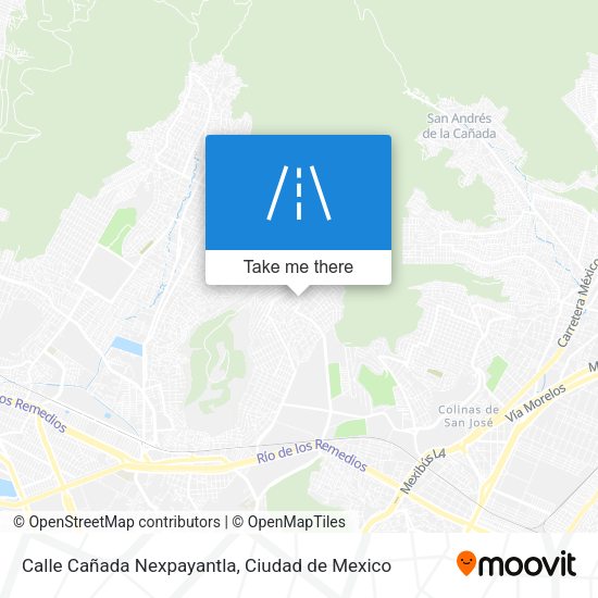 Calle Cañada Nexpayantla map