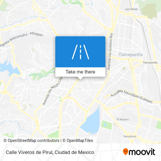 Calle Viveros de Pirul map