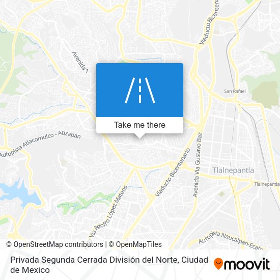 Mapa de Privada Segunda Cerrada División del Norte