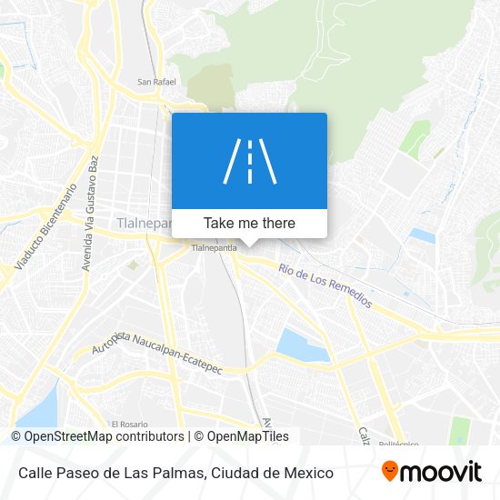 Calle Paseo de Las Palmas map