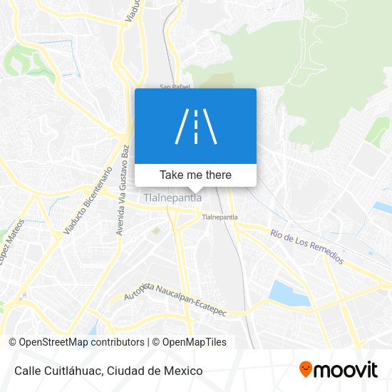 Mapa de Calle Cuitláhuac