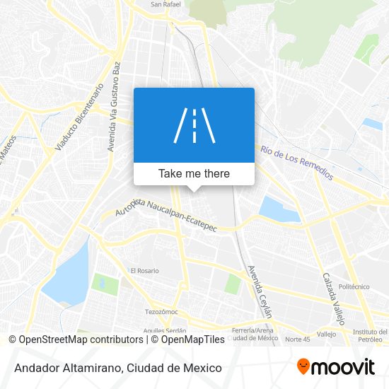Andador Altamirano map