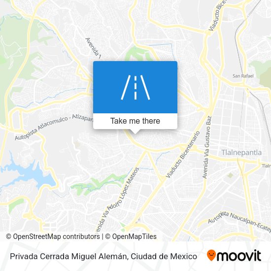 Privada Cerrada Miguel Alemán map