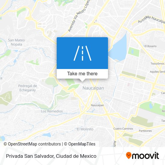 Privada San Salvador map