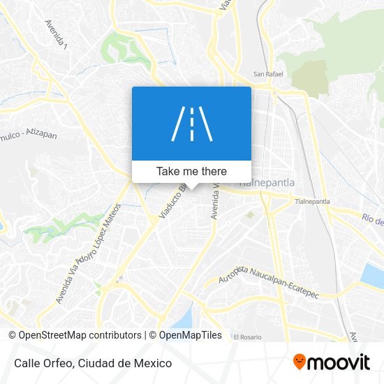 Mapa de Calle Orfeo