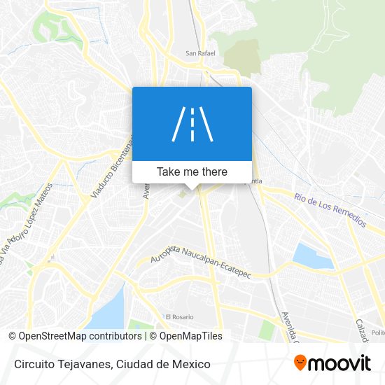 Circuito Tejavanes map