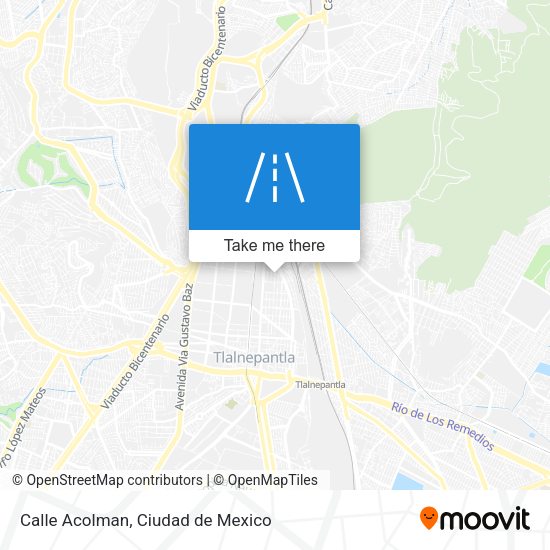 Calle Acolman map