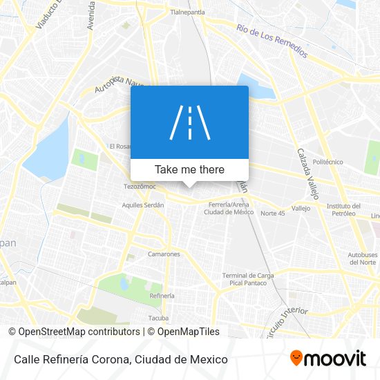 Calle Refinería Corona map