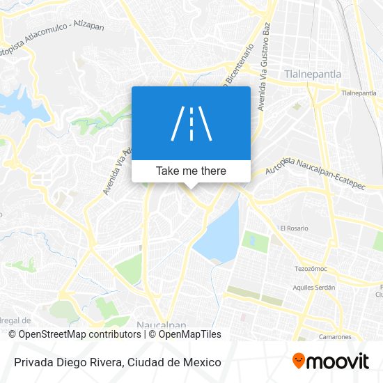 Privada Diego Rivera map
