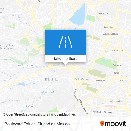 Boulevard Toluca map
