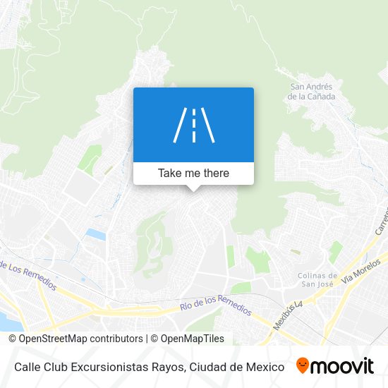 Calle Club Excursionistas Rayos map
