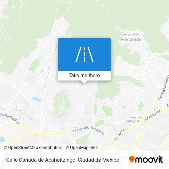 Calle Cañada de Acahuitzingo map