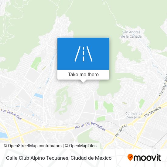 Calle Club Alpino Tecuanes map