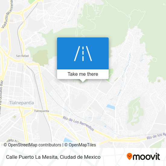 Calle Puerto La Mesita map