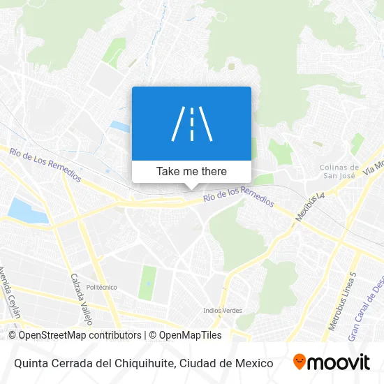 Quinta Cerrada del Chiquihuite map