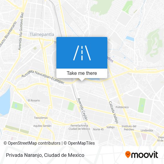Mapa de Privada Naranjo