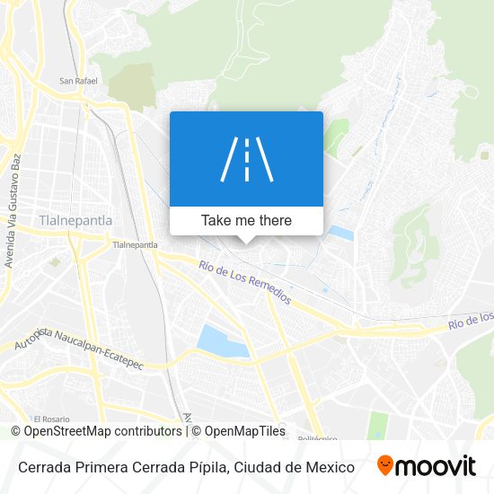 Mapa de Cerrada Primera Cerrada Pípila